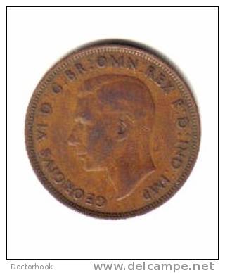 GREAT BRITAIN   1  PENNY  1944  (KM # 845) - D. 1 Penny