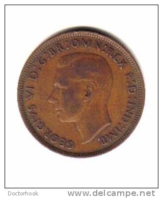 GREAT BRITAIN   1  PENNY  1945  (KM # 845) - D. 1 Penny