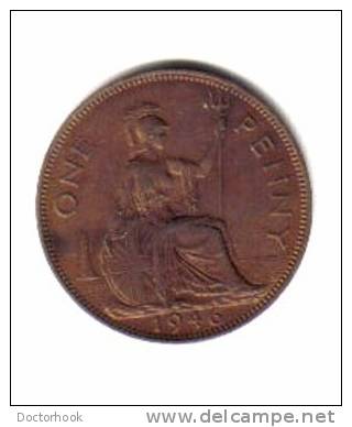 GREAT BRITAIN   1  PENNY  1946  (KM # 845) - D. 1 Penny