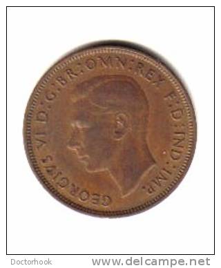 GREAT BRITAIN   1  PENNY  1947  (KM # 845) - D. 1 Penny
