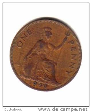 GREAT BRITAIN   1  PENNY  1949  (KM # 869) - D. 1 Penny
