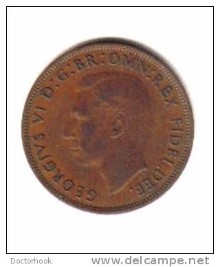 GREAT BRITAIN   1  PENNY  1949  (KM # 869) - D. 1 Penny
