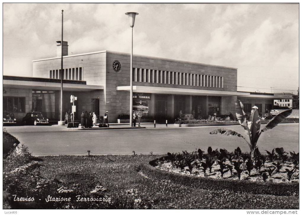 TREVISO 1957 STAZIONE FERROVIARIA - Treviso