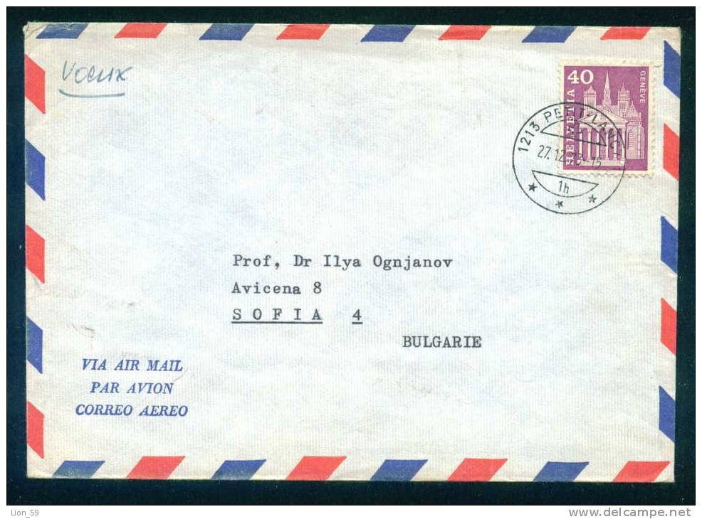 114346 Cover Lettre Brief  1973 PETIT LANCY - GENEVE  Switzerland Suisse Schweiz Zwitserland - Briefe U. Dokumente