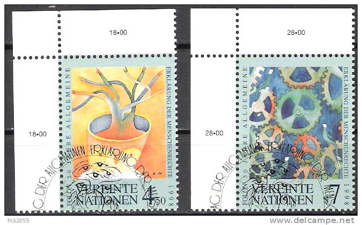 UNO Wien 1998 MiNr.268-269 Gest. 50.Jahrestag Erklärung Der Menschenrechte ( 1557 )NP - Used Stamps