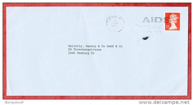 Britische Feldpost In Deutschland, British Fieldpost In Germany: MS Aids FPO 44? Nach Hamburg 1989 (36358) - Machins
