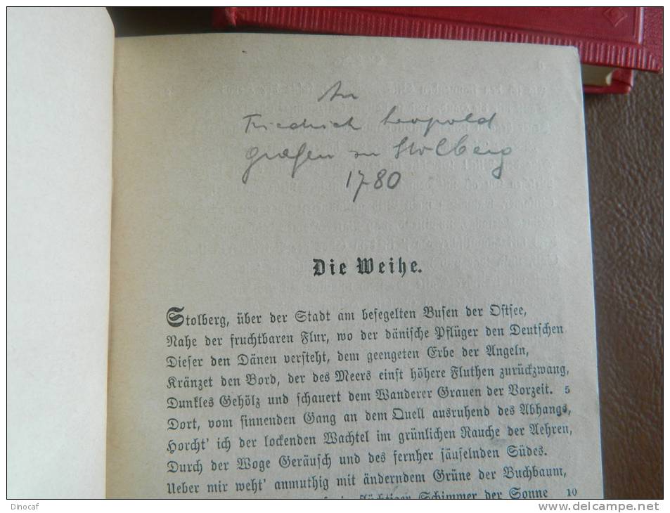 Voss, POETISCHE WERKE, 2 Bände ( 5 Teile, Komplett ), 1880, 100, 112, 120, 390, 298 Seiten - Altri & Non Classificati