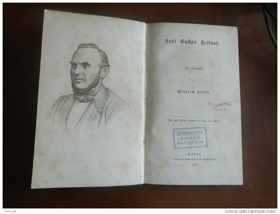 Herbst, Karl Gustav HEILAND, Ein Lebensbild, EA, 1869, VI, 120, 18 Seiten + Engraving - Libri Vecchi E Da Collezione