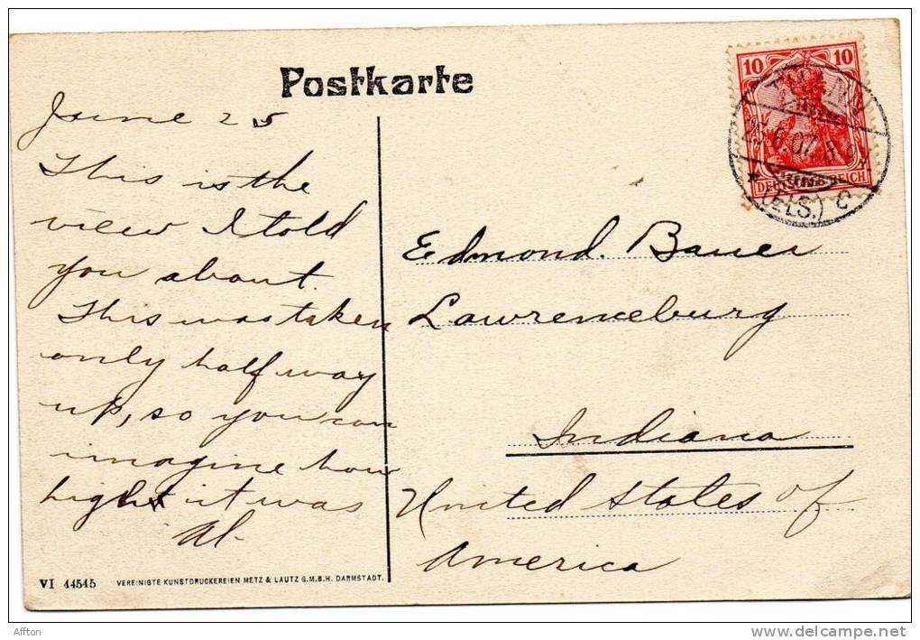 Thann I Els 1905 Postcard - Elsass