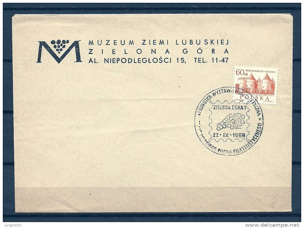 POLSKA, 22/11/1968 Muzeum Ziemi Lubuskiej  -  ZIELONA GORA  (GA3563) - Vini E Alcolici