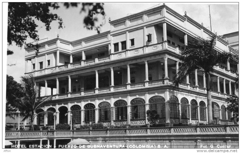 Buenaventura Hotel Estacion  Columbia Old Postcard - Colombie