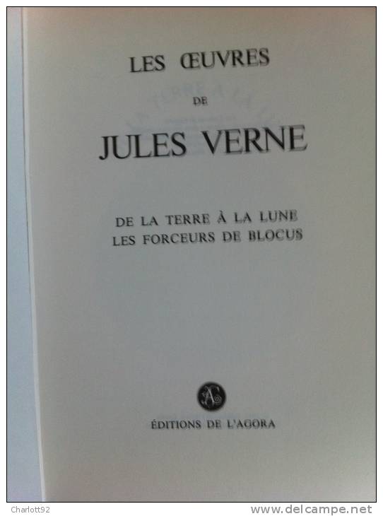 Livre  VOYAGES EXTRAORDINAIRES : DE LA TERRE A LA LUNE DE JULES VERNE LES FORCEURS DE BLOCUS - Auteurs Classiques