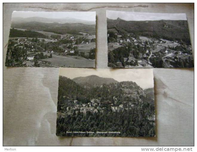 Zittauer Gebirge - Oybin  3 Postcards  D80192 - Oybin