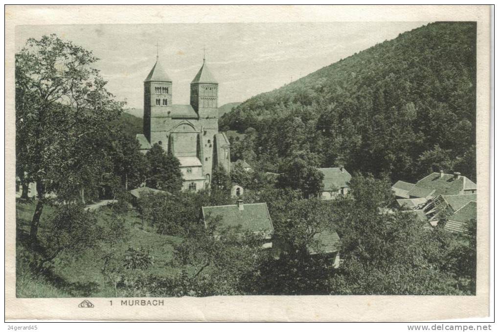 2 CPSM MURBACH (Haut Rhin) - Abbaye - Murbach