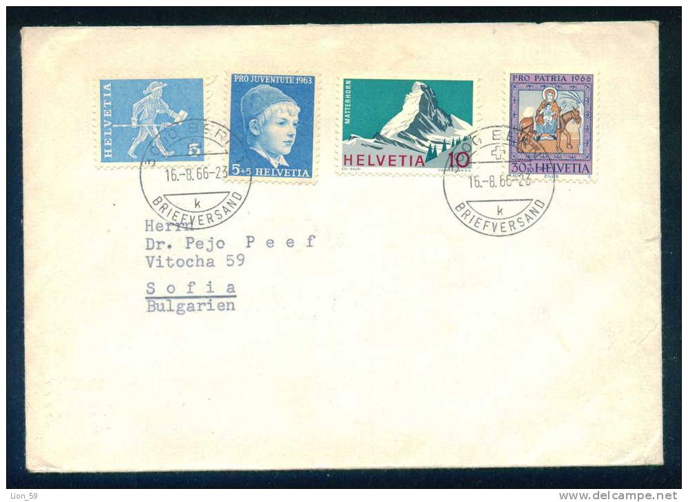 114220 Cover Lettre Brief  1966 HORSE , MARIA MIT DEM KIND   Switzerland Suisse Schweiz Zwitserland - Brieven En Documenten
