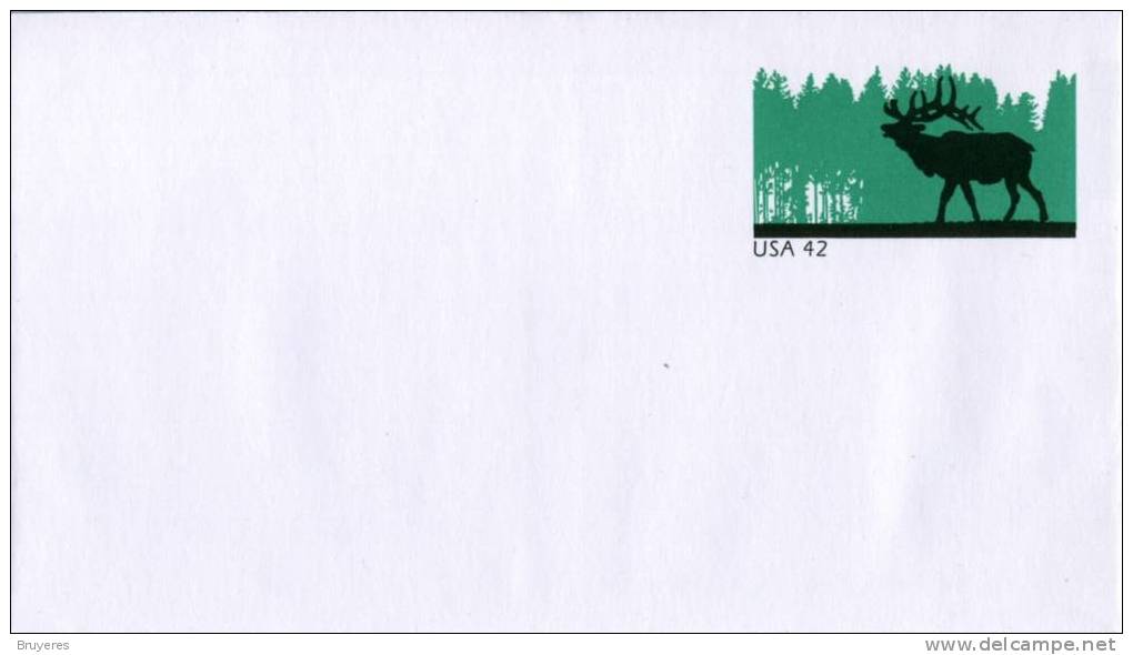 Entier Postal Sur Enveloppe Avec Timbre "Elan" - Format 92 X 166 Mm - 2001-10