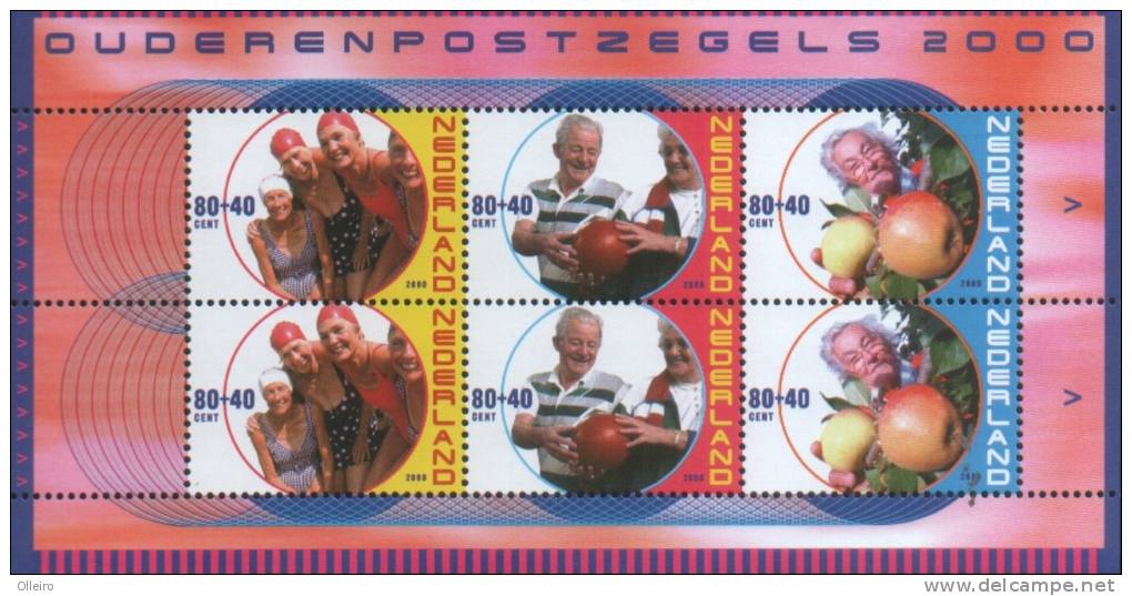 Olanda Pays-Bas Nederland  2000 Foglietto Francobolli Per Anziani Sovrapprezzati   ** MNH - Unused Stamps
