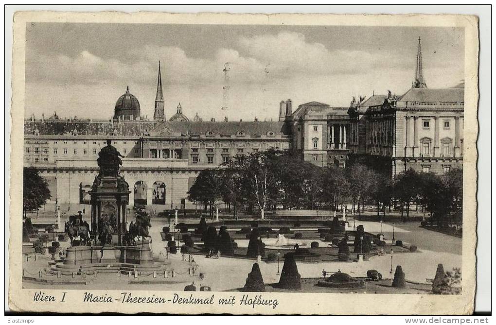 AT /DR Wien 1939 Maria-Theresien -delkmal Mit Hofburg - Wien Mitte