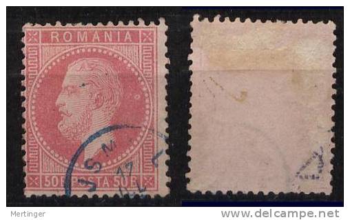 Rumänien Romania Mi# 42 Gest. M€ 50,- - 1858-1880 Fürstentum Moldau