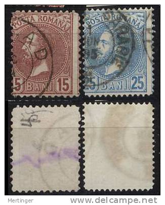 Rumänien Romania Sammlung Klassik Ca 1872-1903 Gest. M€ 180,- - 1858-1880 Moldavia & Principato