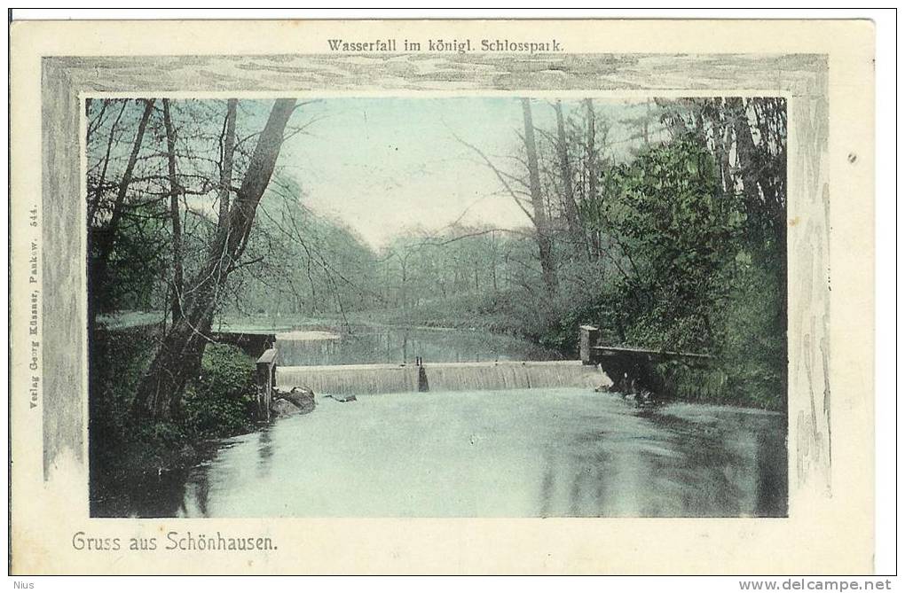 Germany Schönhausen Schlosspark Wasserfall Waterfall - Stendal