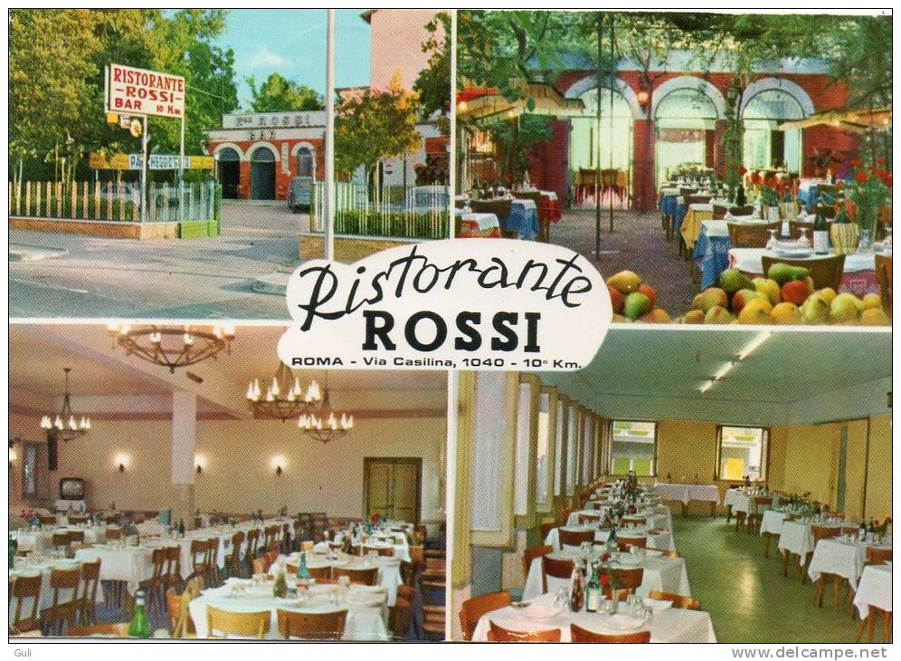 Italie > Bar Ristorante Rossi  Via Casilina 1040 10 E Km - Multi Vues (année : 1965) *PRIX FIXE - Autres & Non Classés