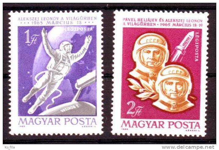 HUNGARY - 1965. AIR. Space Flight Of Voskhod 2 - MNH - Unused Stamps
