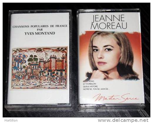 2 Cassettes K7 MC : Jeanne MOREAU & Yves MONTAND * EXC - Audiokassetten