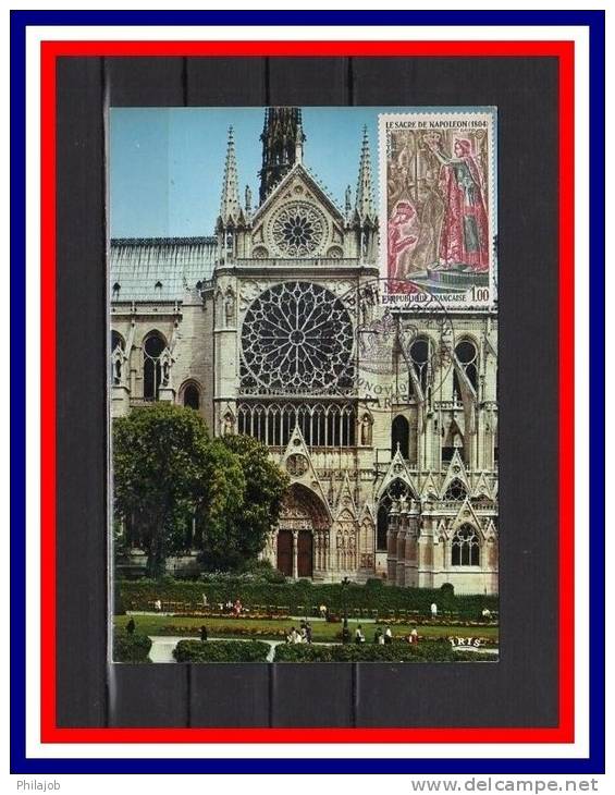 CM " SACRE DE NAPOLEON A NOTRE DAME DE PARIS " Avec Le N° YT 1776 - Napoleon