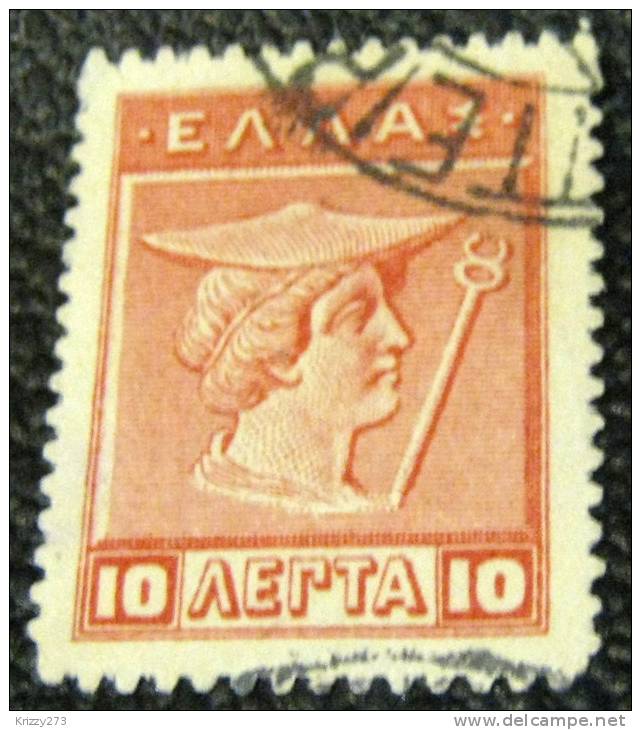 Greece 1911 Head Of Hermes 10l - Used - Usados