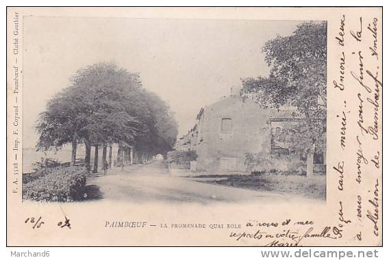 LOIRE ATLANTIQUE PAIMBOEUF LA PROMENADE QUAI EOLE Editeur F Coyaud Cliché Gauthier - Paimboeuf