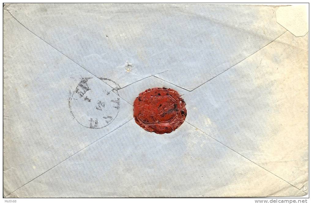 1867 Brief Von Gladbach Nach Krefeld Mit 2 Silber Gr. Frankatur - Covers & Documents
