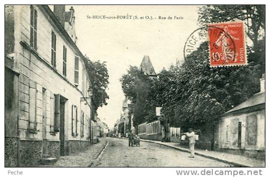 N°24676 -cpa St Brice  Sous Forêt- Rue De Paris- - Saint-Brice-sous-Forêt