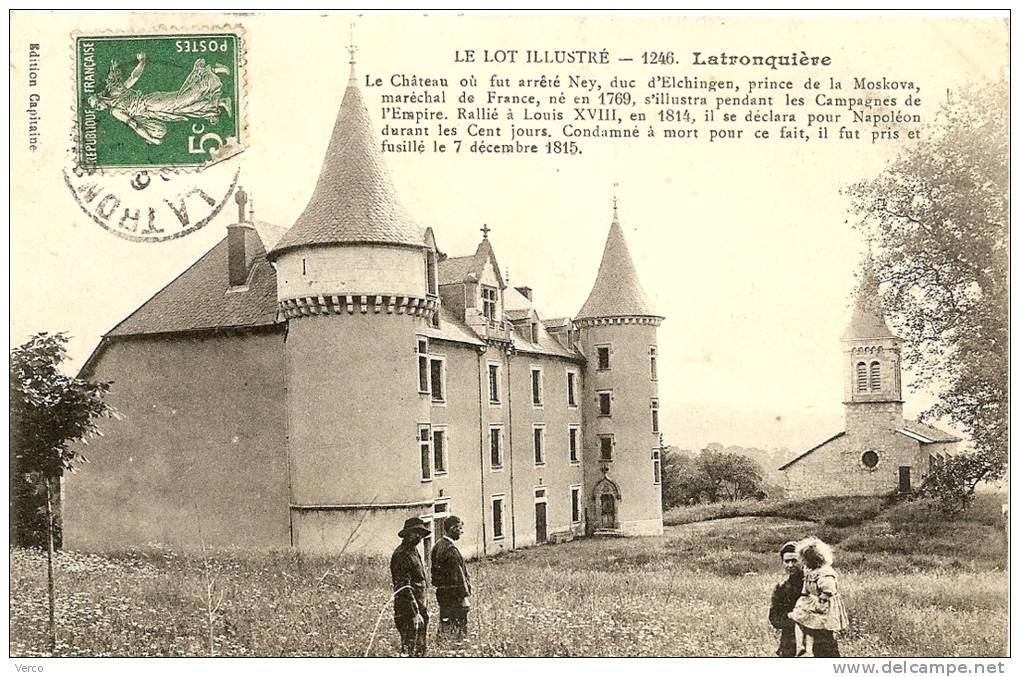Carte Postale Ancienne De LATRONQUIERE - Latronquiere