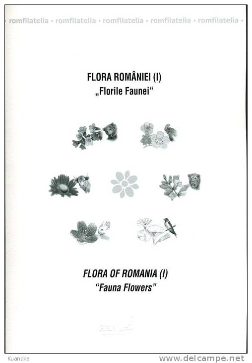 2012 Romanian Flora (I) Philatelic Document,Romania, Mi.6585-6590 - Neufs