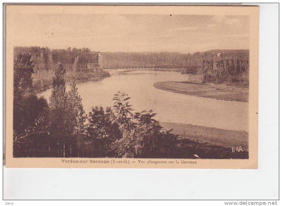 82.075/ VERDUN SUR GARONNE - Vue Plongeante Sur La Garonne - Verdun Sur Garonne