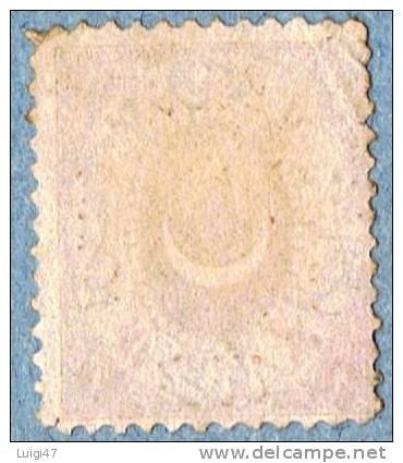 1865 Turchia - Segnatasse  N° 6 - Usados