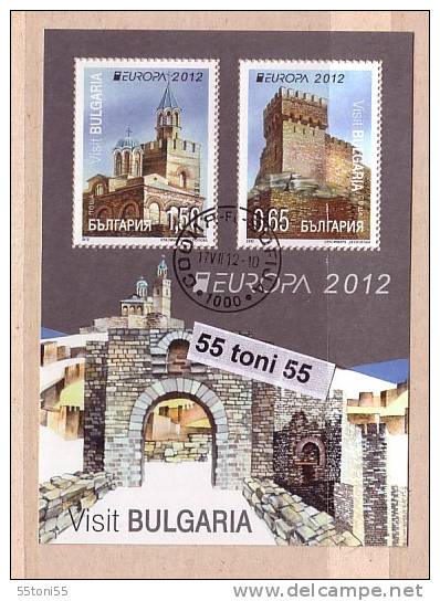 BULGARIA / BULGARIE 2012 Europa – Visit Bulgaria S/S- Used/oblit.(O) - Gebruikt