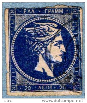 1861-62   Testa Di Mercurio  N° 14Ba - Used Stamps