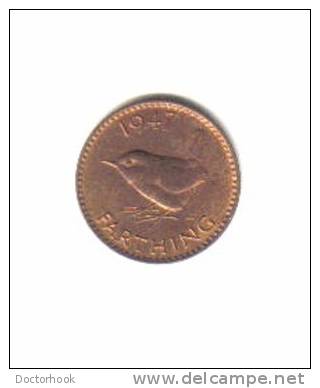 GREAT BRITAIN    1  FARTHING  1947  (KM # 843) - B. 1 Farthing