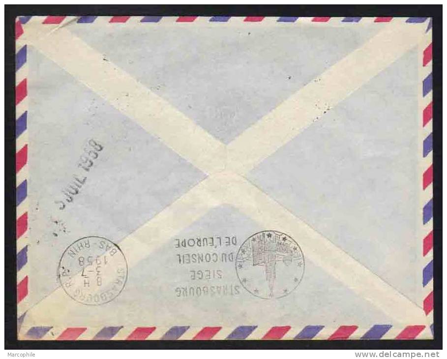 MADAGASCAR - TAMATAVE / 1958  LETTRE AVION POUR COLMAR (ref 3488) - Storia Postale