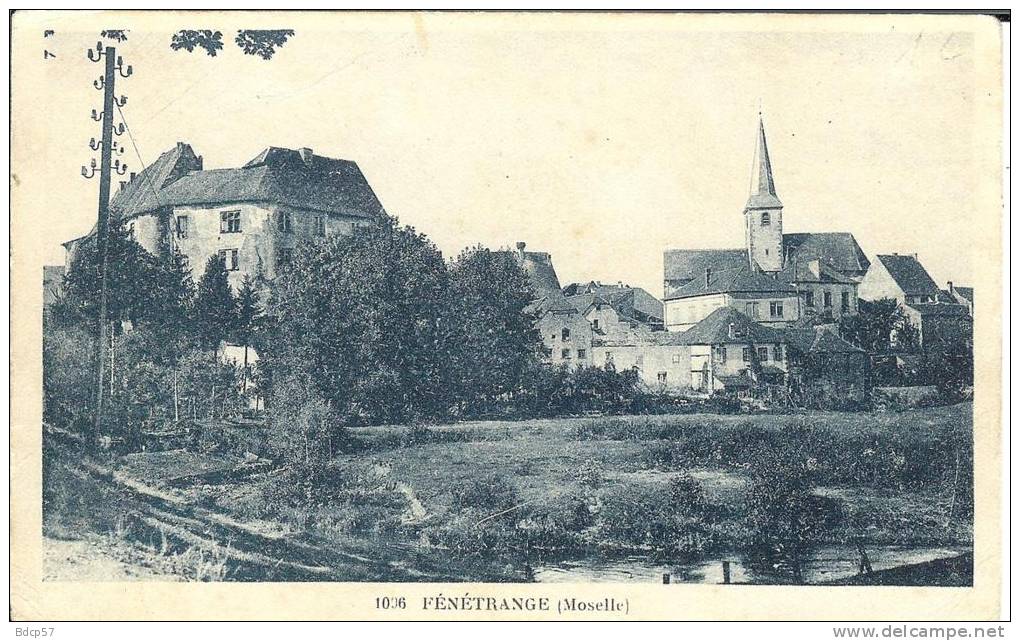 57 - Moselle - Fénétrange  - Format  8,9  X  14,1 - Fénétrange