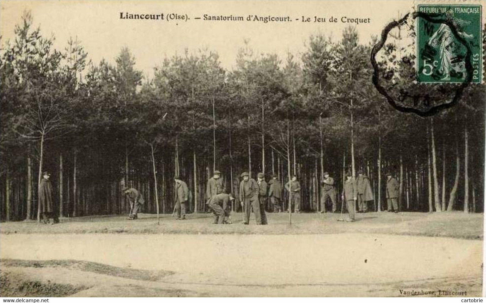 Dépt 60 - LIANCOURT - Sanatorium D'Angicourt - Le Jeu De Croquet - Animée - Liancourt