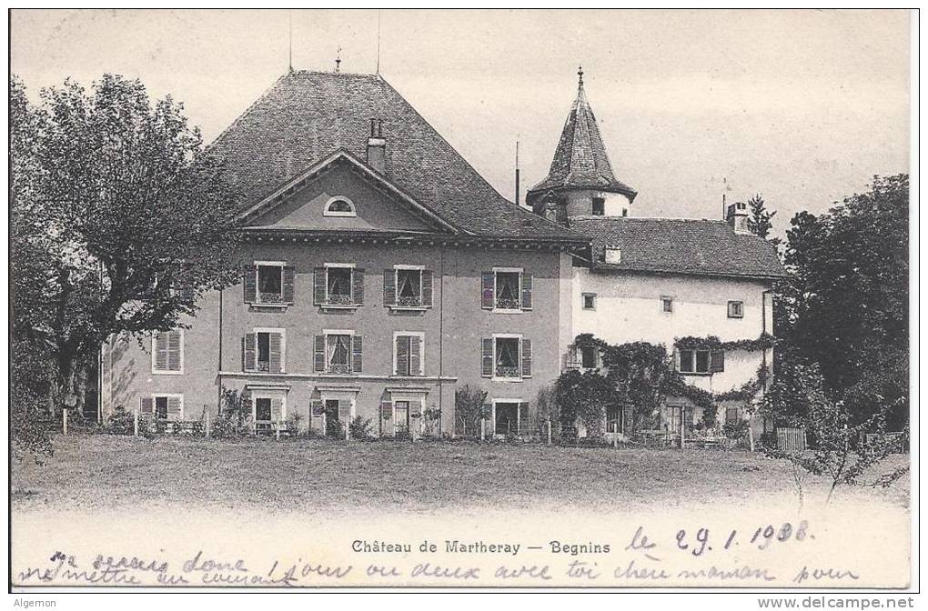 4945 - Château De Martheray Begnins - Begnins