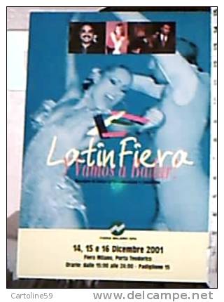 MILANO LATIN FIERA BALLI LATINI  GARE  VAMOS A BAILAR N2001  DY6191 - Danse