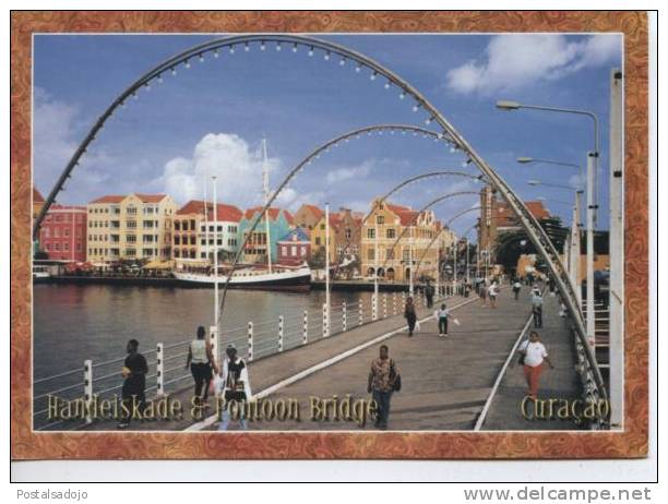 (CUR17) CURAÇAO. HANDELSKADE & PONTOON BRIDGE. NETHERLANDS ANTILLES - Curaçao