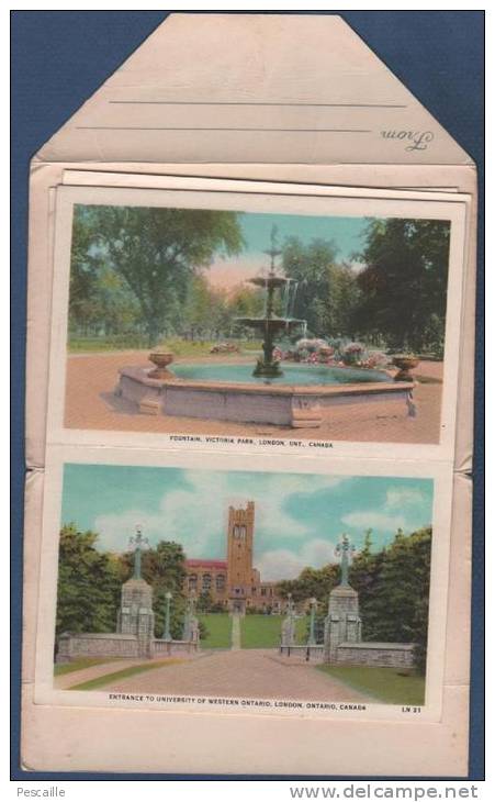 ONTARIO - SOUVENIR OF LONDON CANADA - 20 VIEWS - PUBLISHED BY VALENTINE BLACK Co Ltd TORONTO