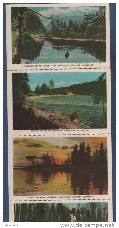 ONTARIO - SOUVENIR OF NORTH BAY - 18 VIEWS - PUBLISHED BY JACK H. BAIN TORONTO CANADA