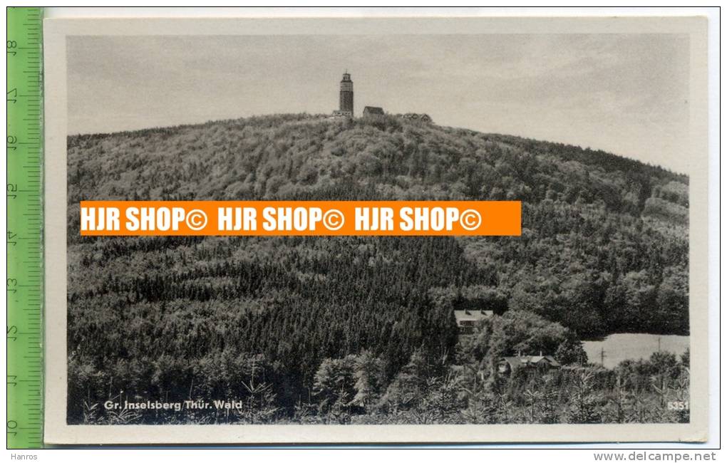 „Gr. Inselsberg/ Thür. Wald“ Um 1950/1960, Ansichtskarte , Ungebrauchte Karte - Schmalkalden