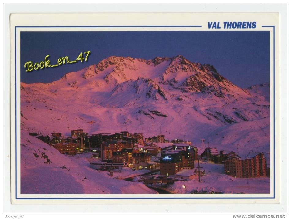 {52993} 73 Savoie Val Thorens , Les 3 Vallées , Féérie Nocturne Sur La Station Dominée Par Le Massif De Péclet Poiset - Val Thorens